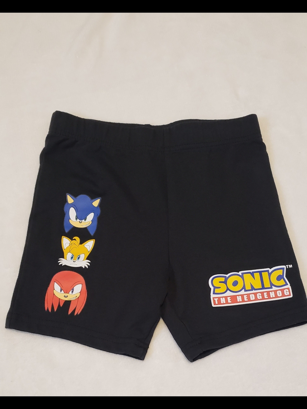Sonic the Hedgehog Black Kids Graphic Shorts